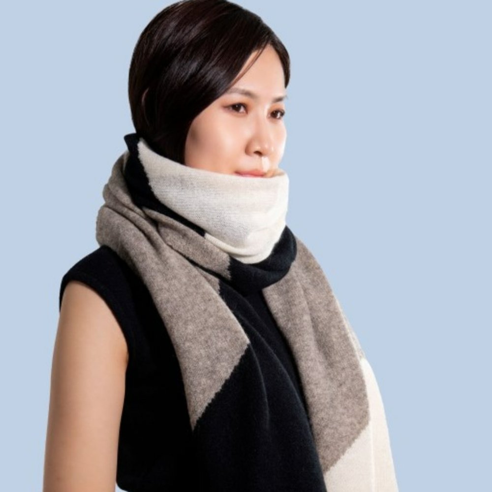 Pure Yak wool scarf | soft and cozy scarf | neck scarf | winter neck scarf